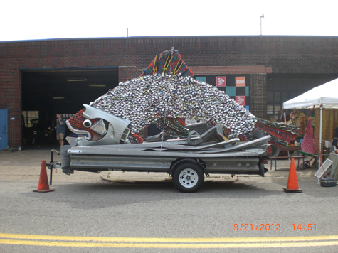 Sculpture from Upcycled Cans